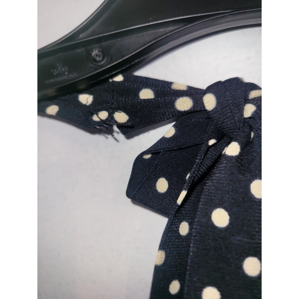 Womens Retro Polka Dot Stretchy Halter Neck Dress Size 14 Vintage 90s Y2K Sleek - Picture 5 of 11
